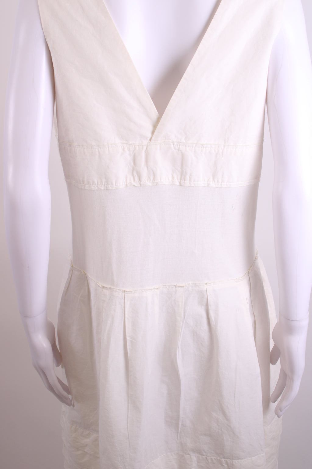 Marni S/S V Neck Dress White 10