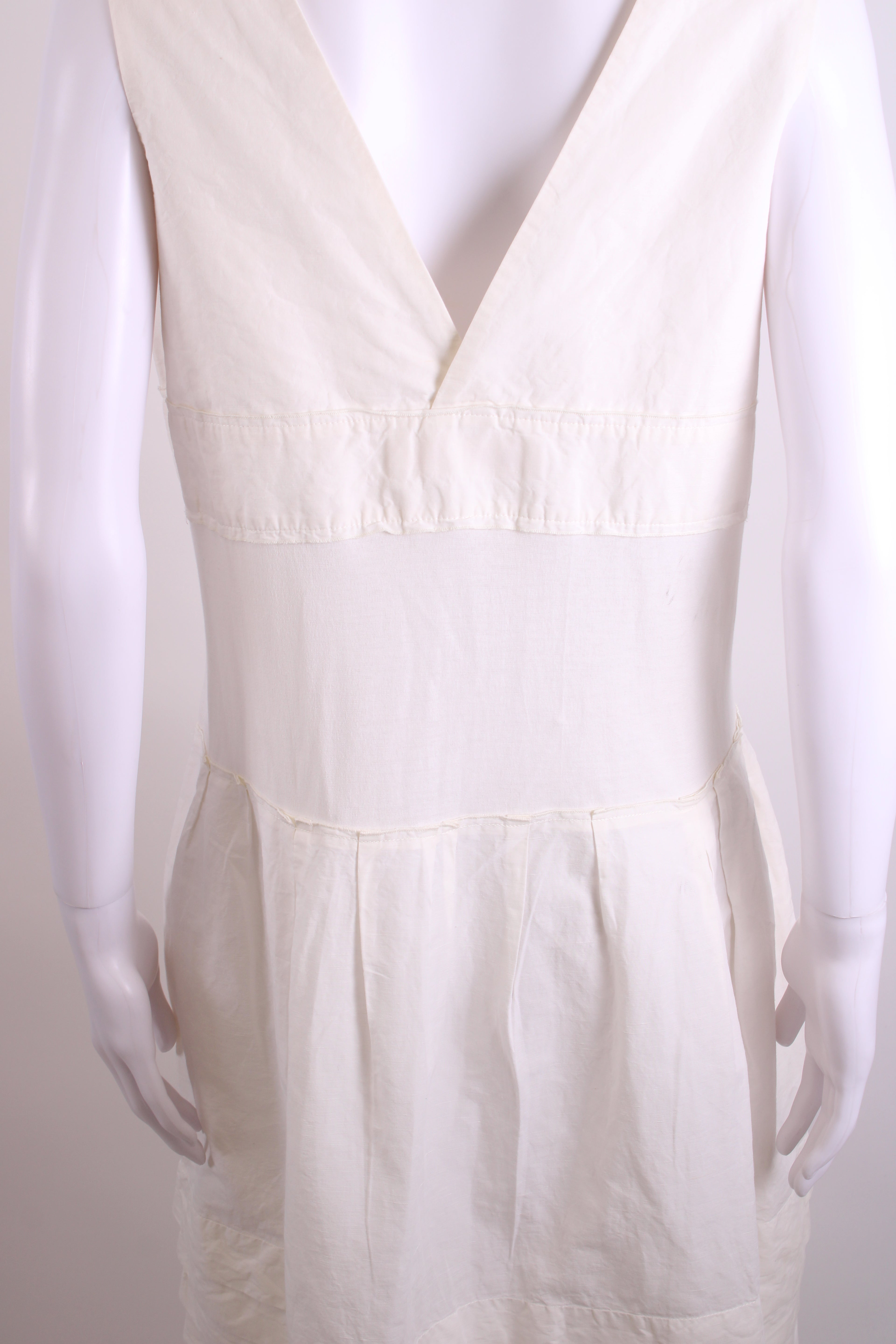 Marni S/S V Neck Dress White 10