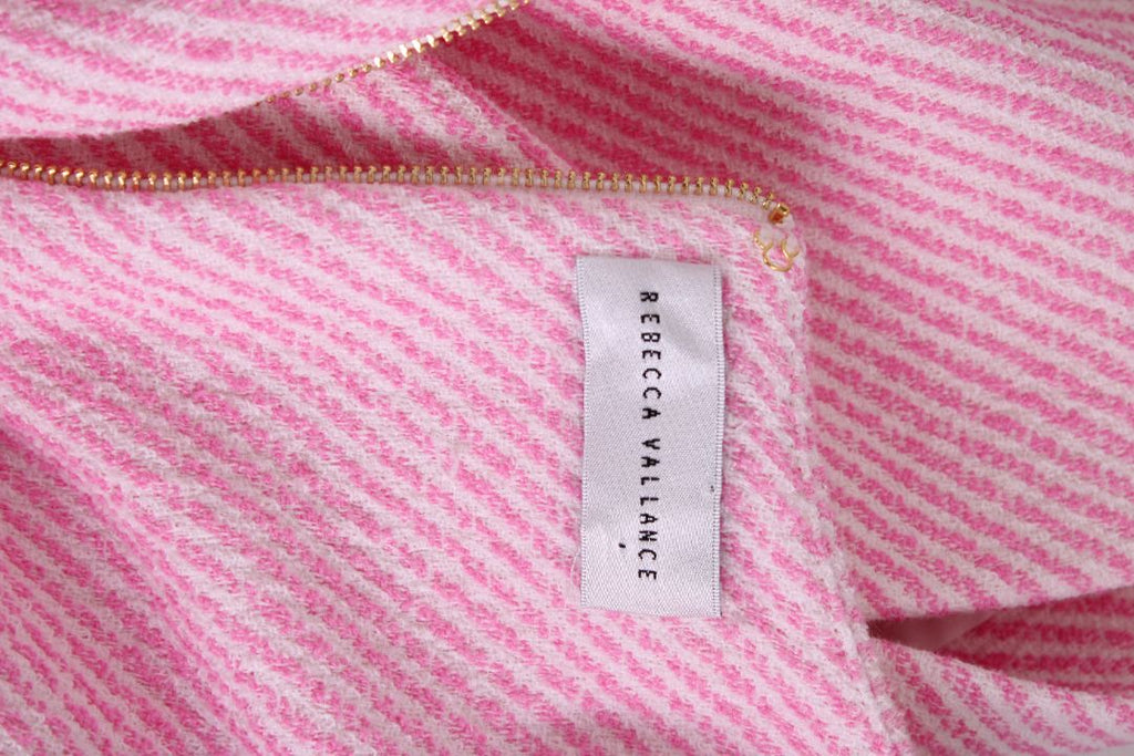 Rebecca Vallance S/S Stripe Dress Pink/ White 8