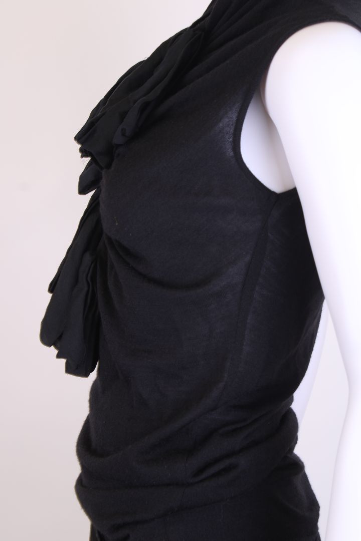 Giambattista Valli S/S Knit Bow Top Black S