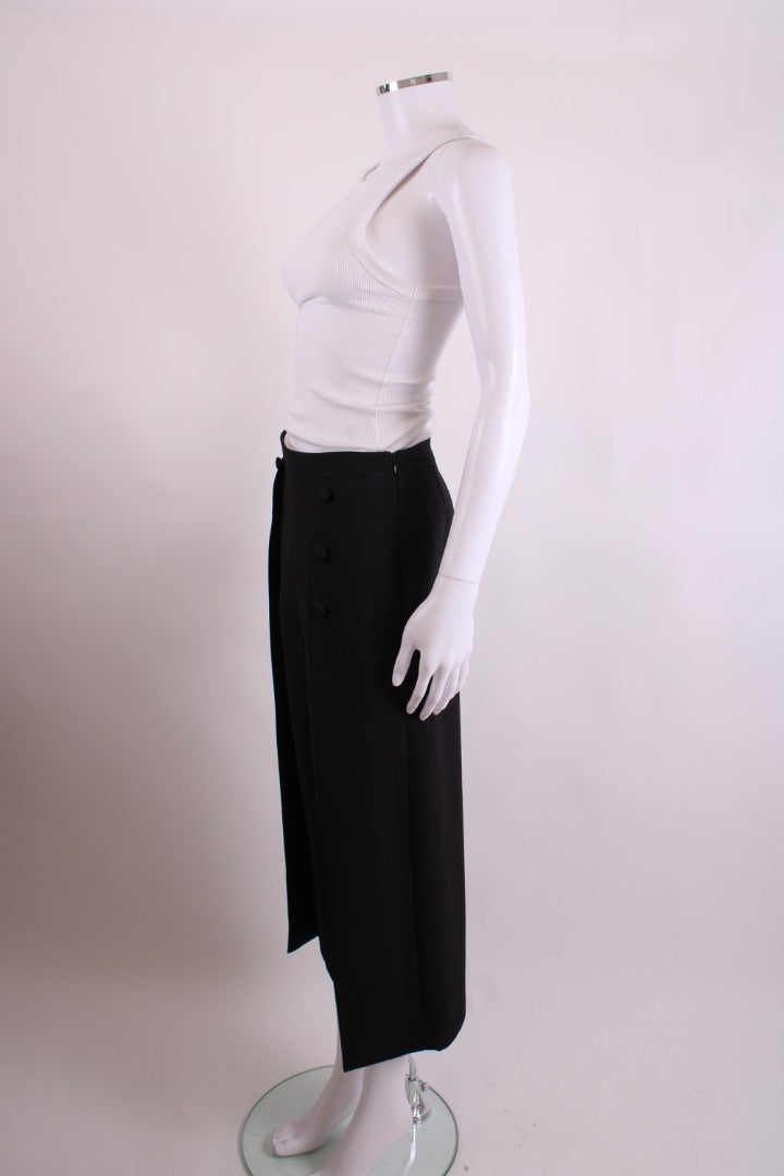 Valentino Pleat Button Trousers Black 10