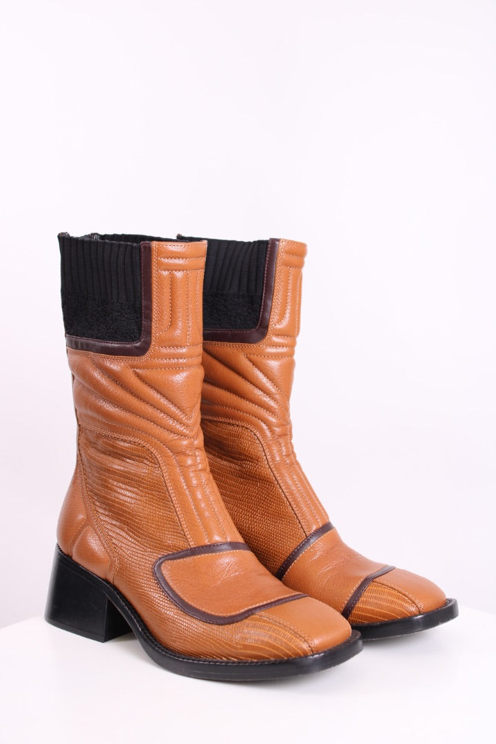 Chloe Boots Tan Size 37.5