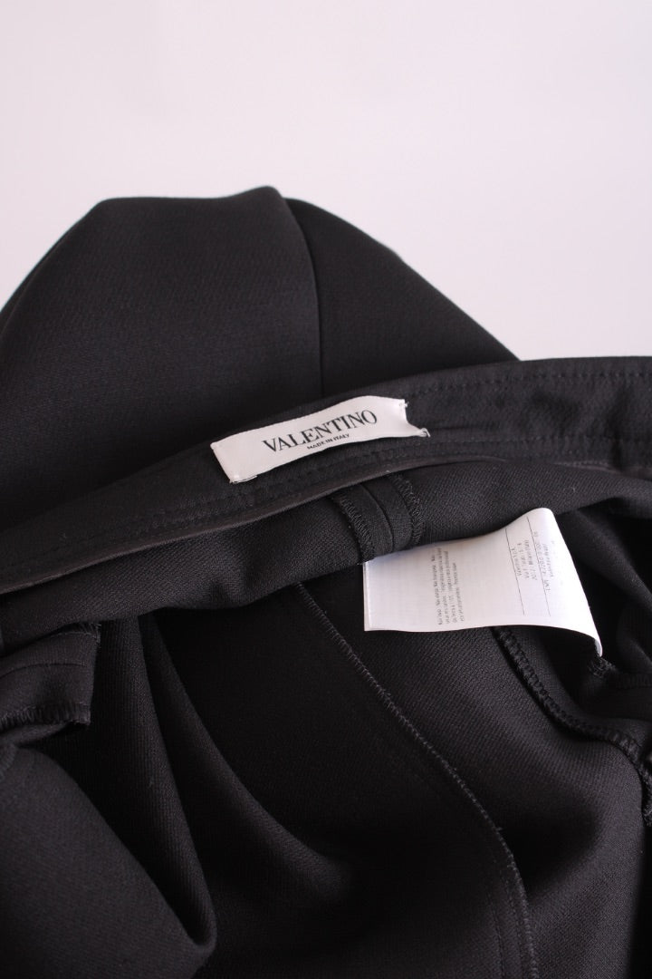 Valentino Pleat Button Trousers Black 10