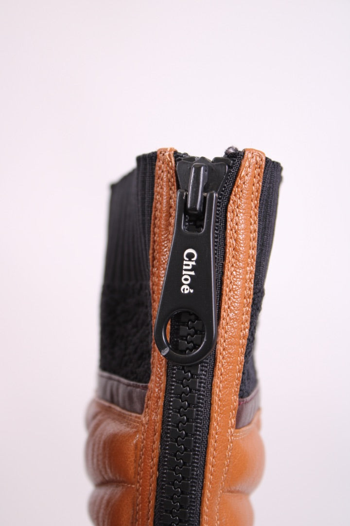 Chloe Boots Tan Size 37.5
