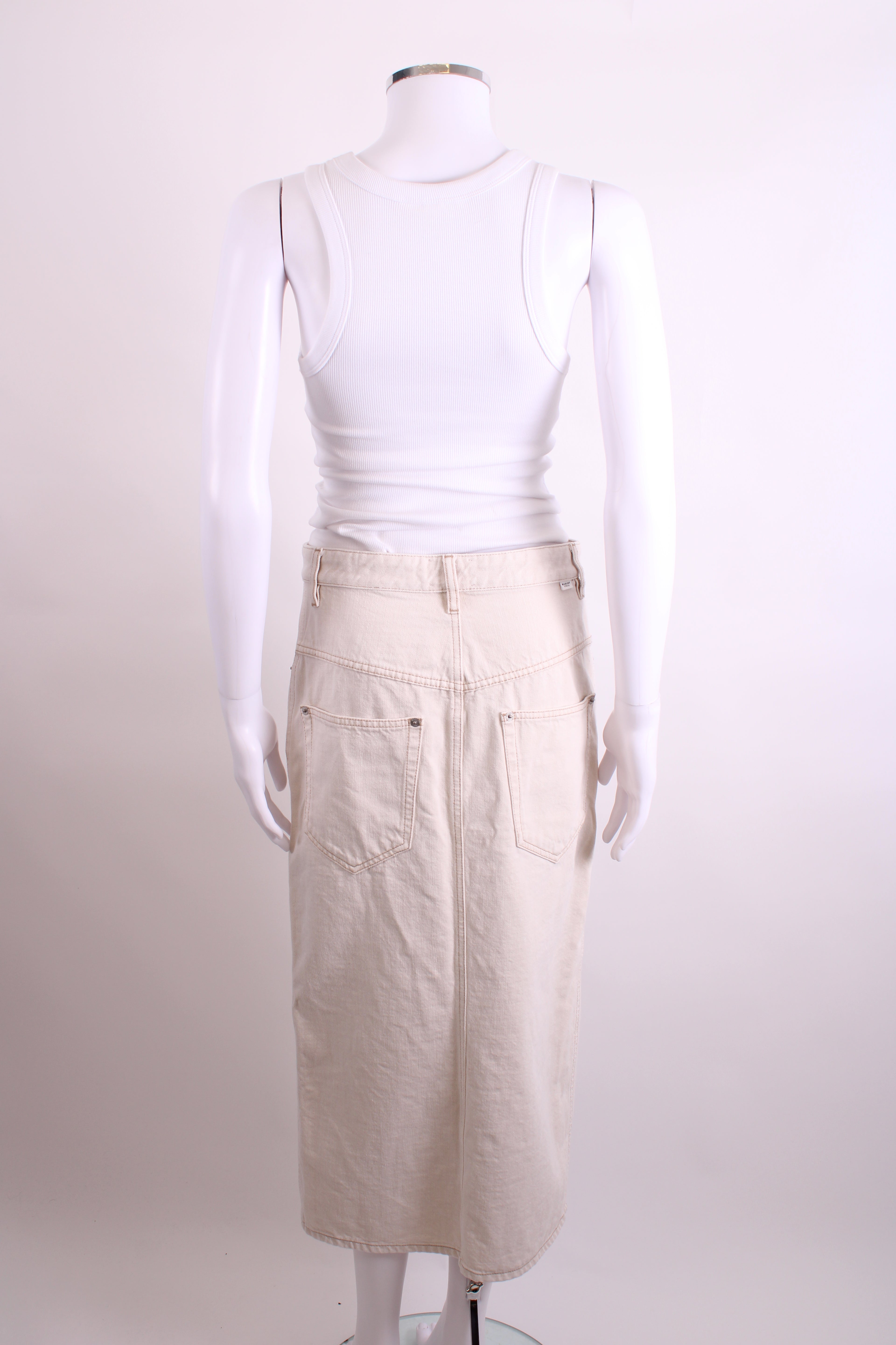 Isabel Marant Etoile Denim Skirt Cream 38