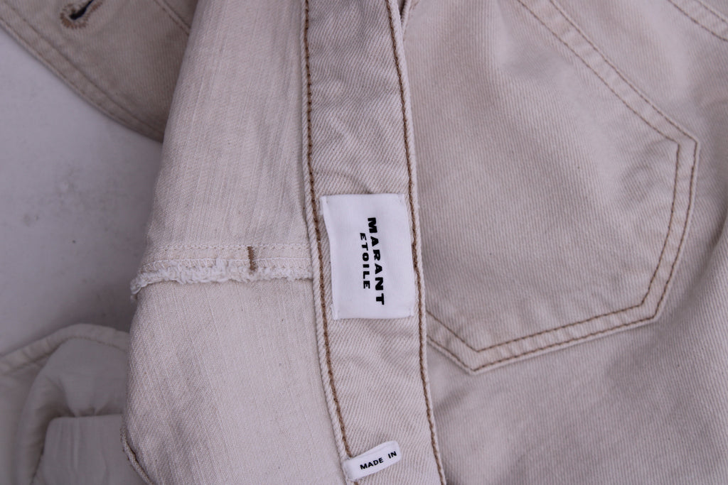 Isabel Marant Etoile Denim Skirt Cream 38