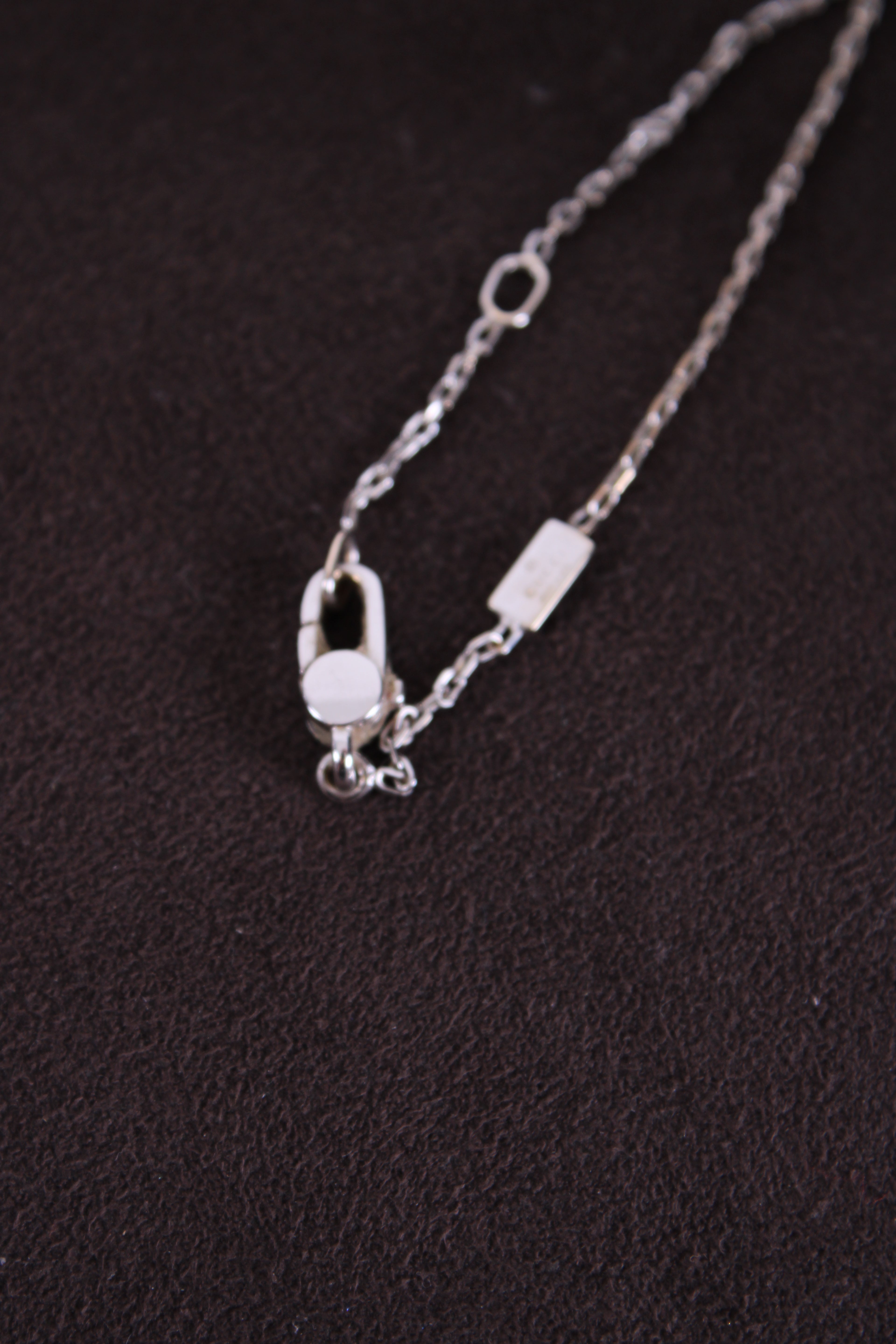Gucci Diamond Split Cross Necklace 18ct White Gold