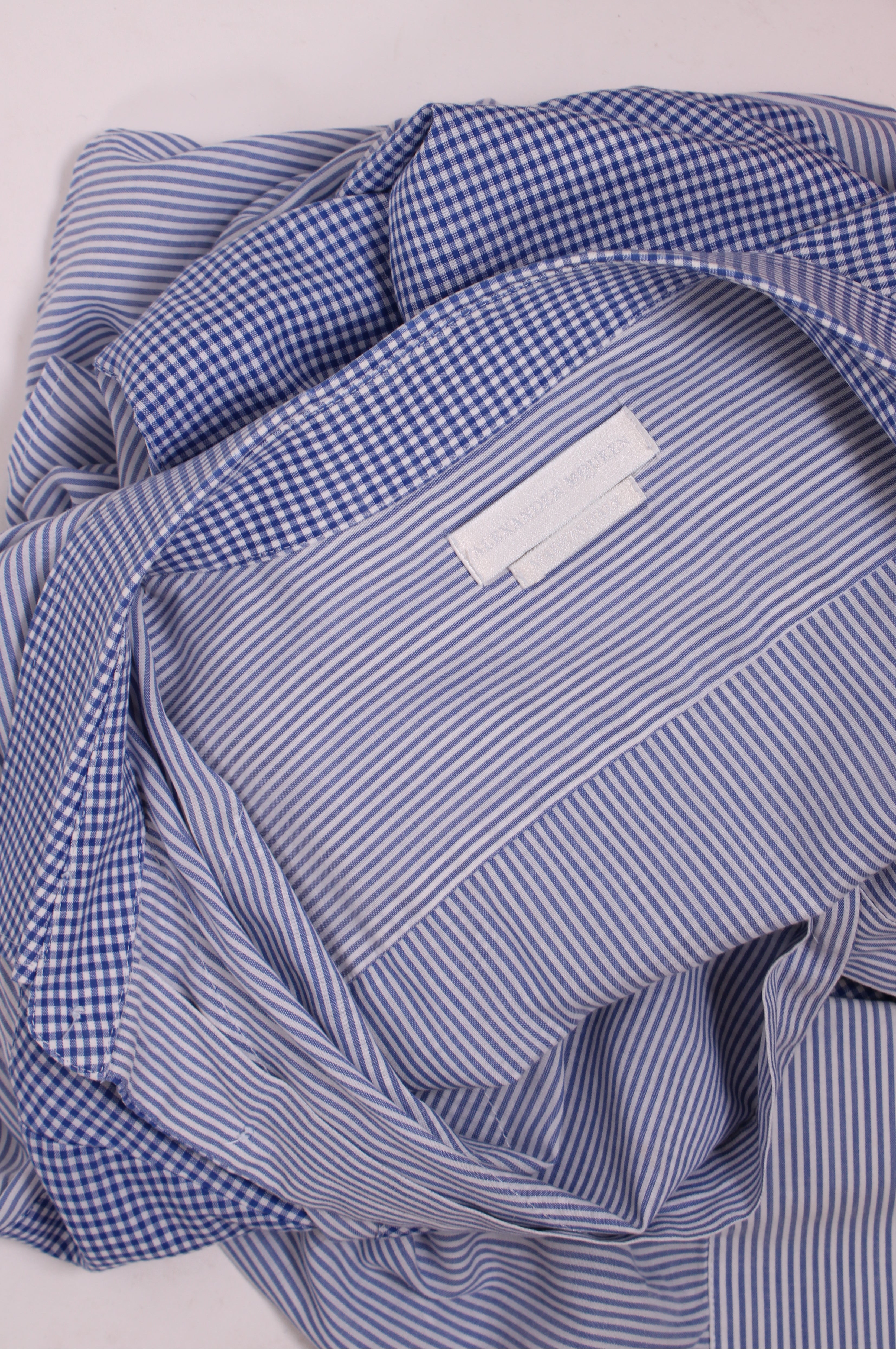 Alexander McQueen L/S Check Shirt Blue/ White 50