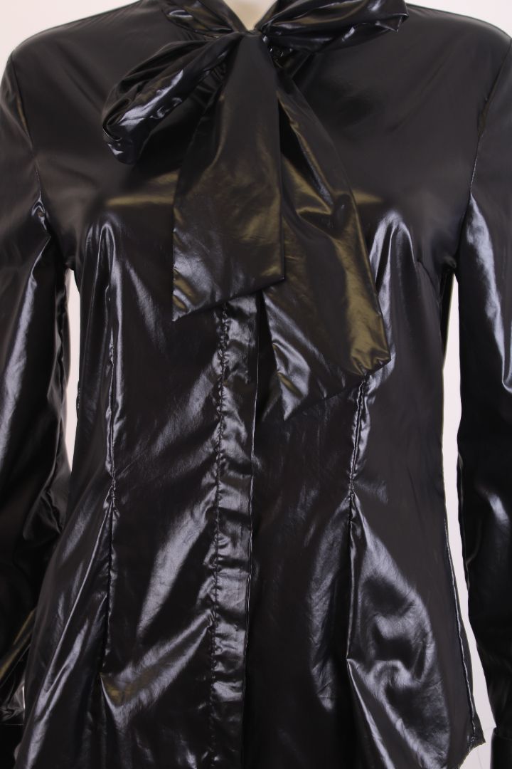 Alexander McQueen L/S Pussy Bow Blouse Black M