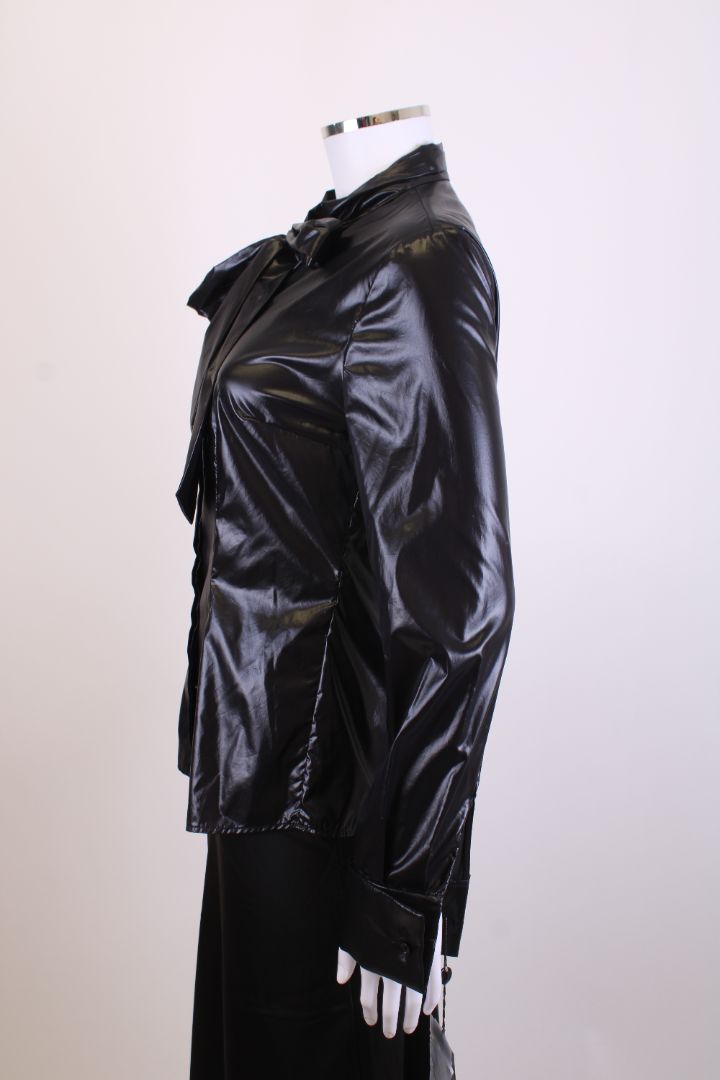 Alexander McQueen L/S Pussy Bow Blouse Black M