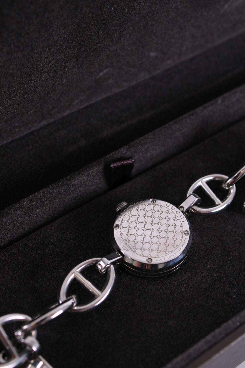 Gucci G Charm Bracelet Watch Silver