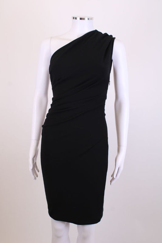 Gucci One Shoulder Dress Black S