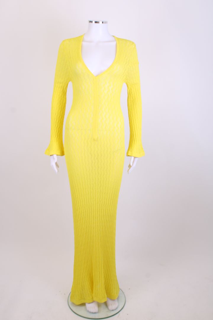Dodo Bar Or L/S Knit Dress Yellow S