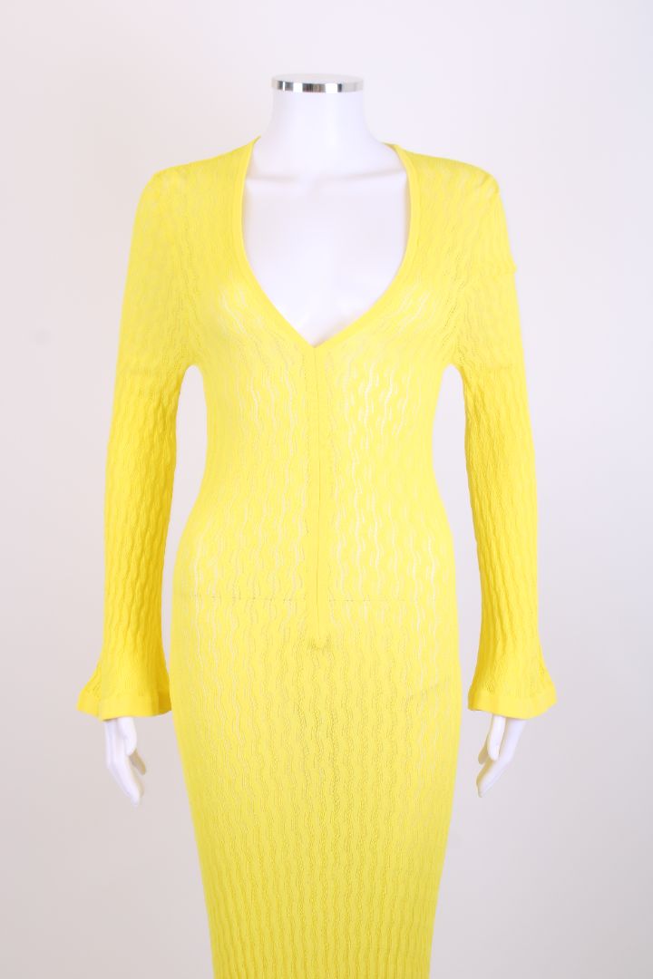 Dodo Bar Or L/S Knit Dress Yellow S