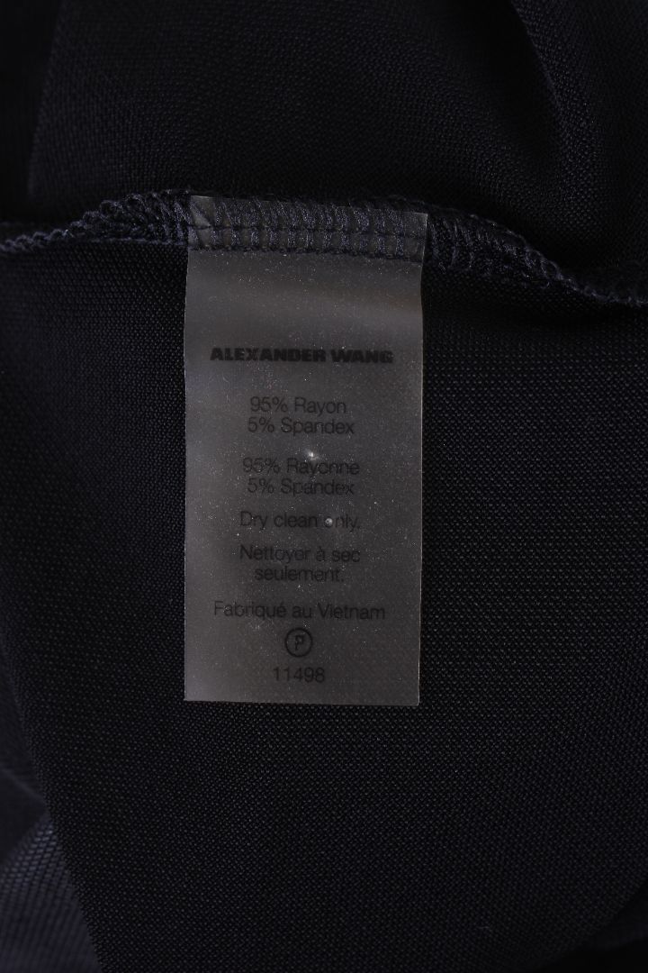 T By Alexander Wang S/S Ruched Dress Black S