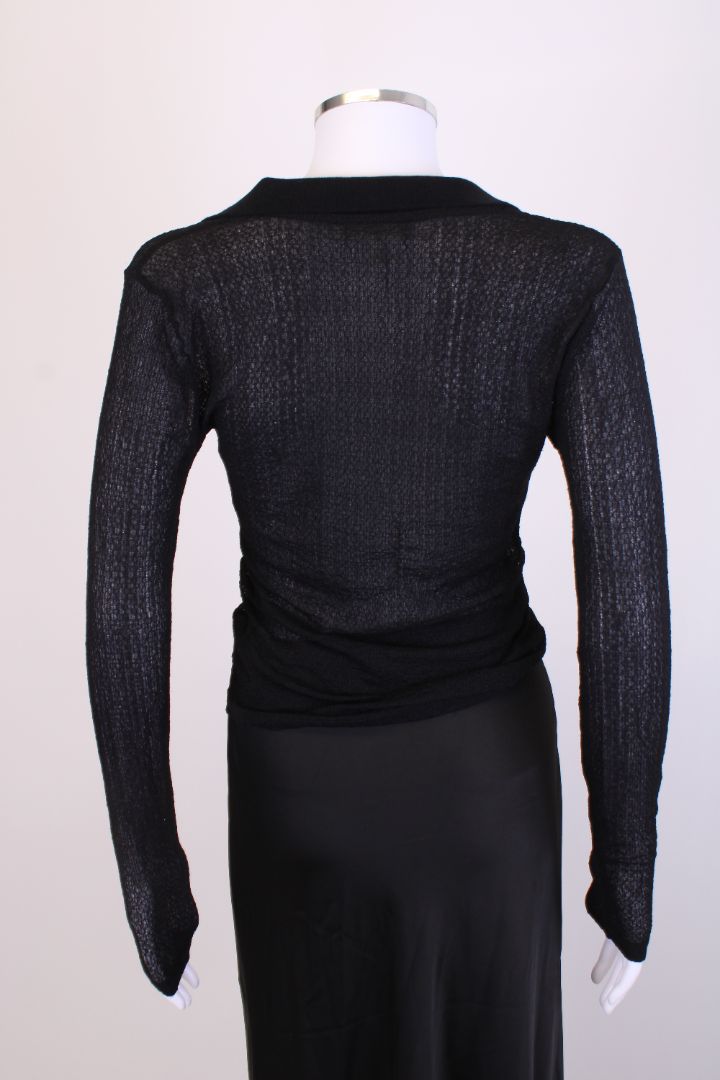 Frame L/S Knit Top Black S