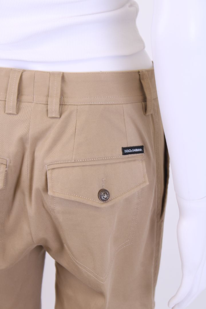 Dolce & Gabbana Cargo Pocket Trousers Beige S