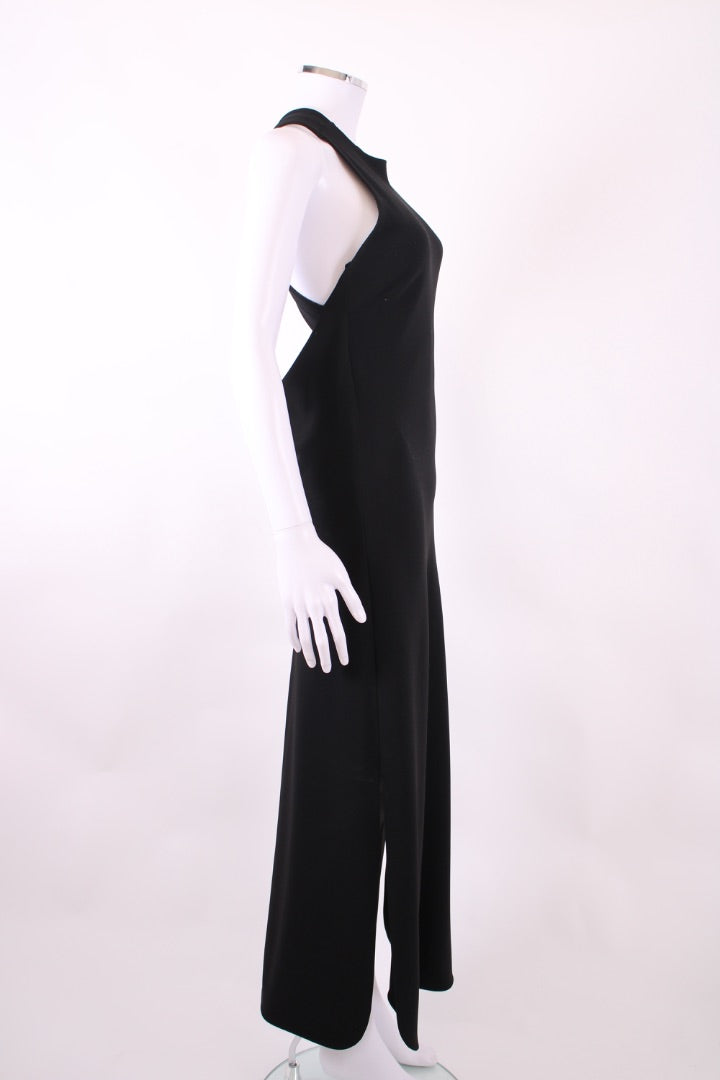 Celine S/S Cross Over Back Dress Black 8