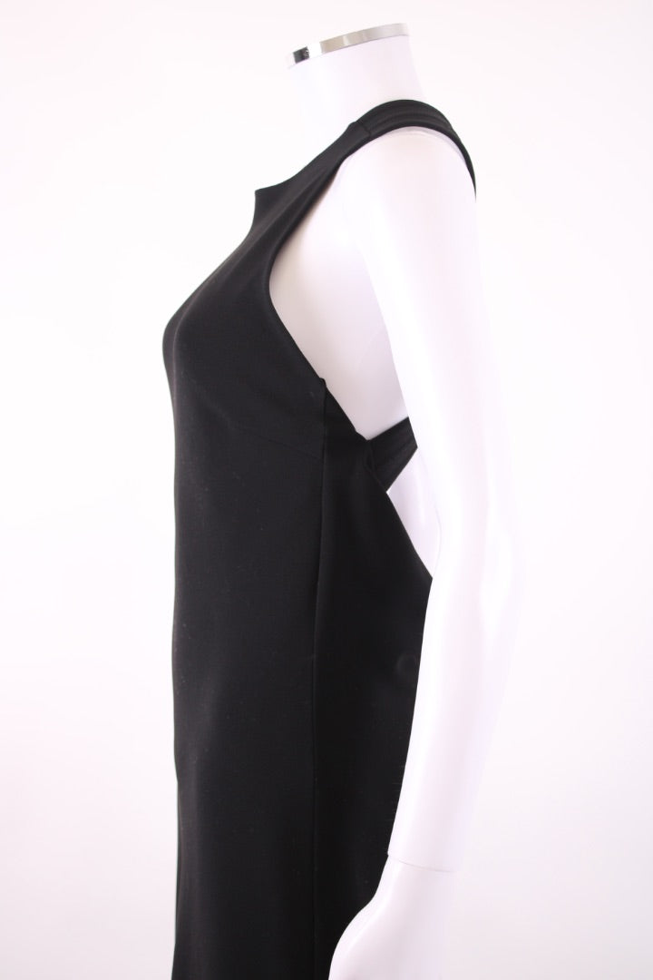 Celine S/S Cross Over Back Dress Black 8