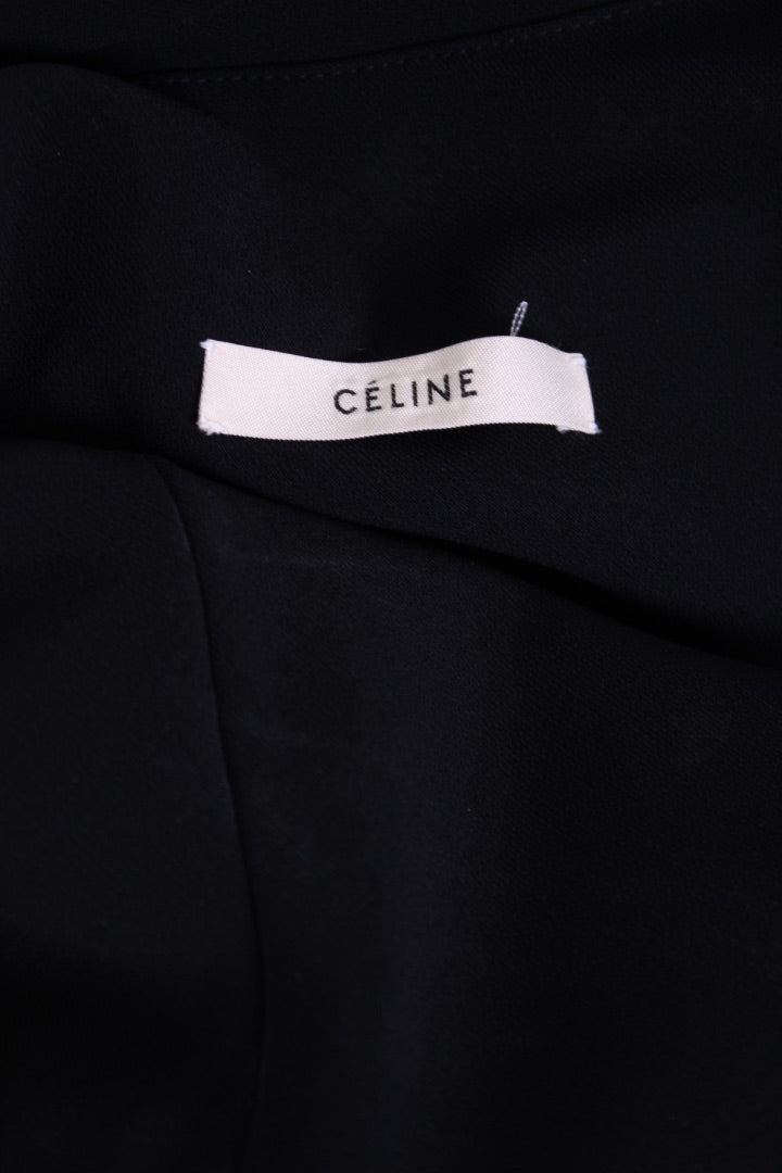Celine S/S Cross Over Back Dress Black 8