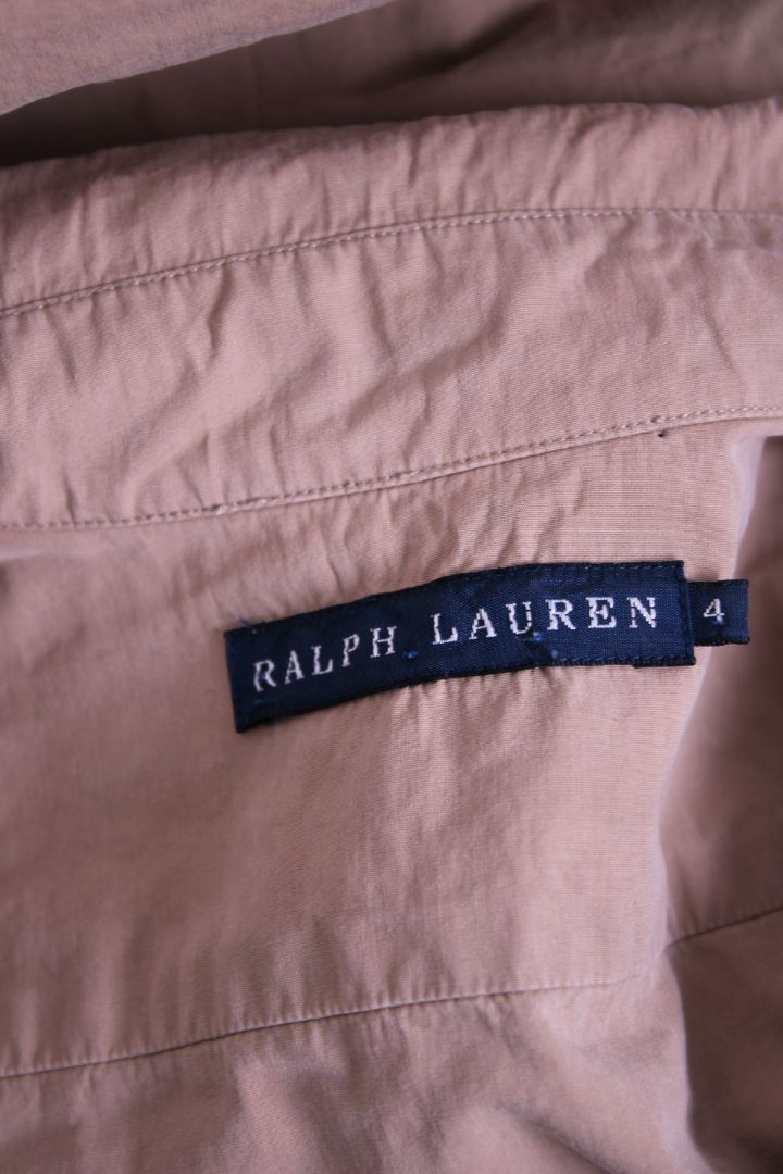 Ralph Lauren Tie-Front Shirt Beige UK 8