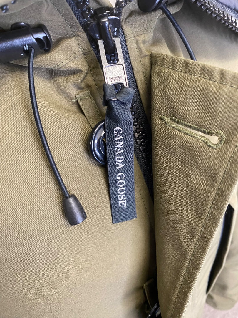 Khaki Canada Goose Parker with Fur, S