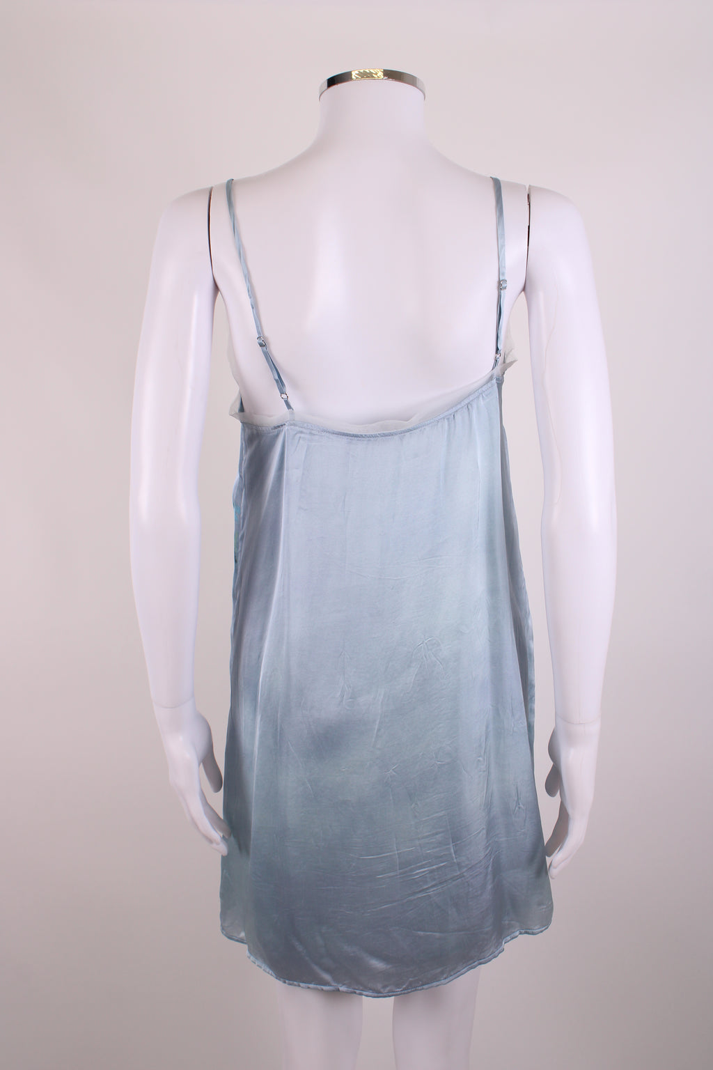 Acne Studios S/S Bow Print Slip Dress Light Blue S