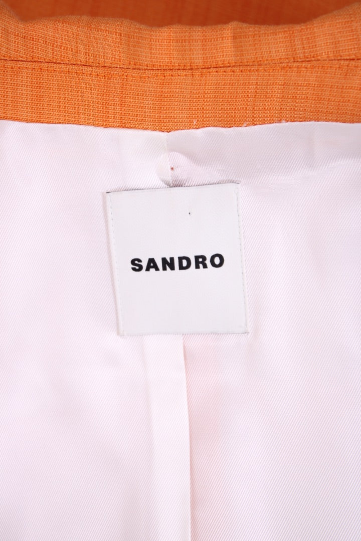 Sandro Blazer Orange 10