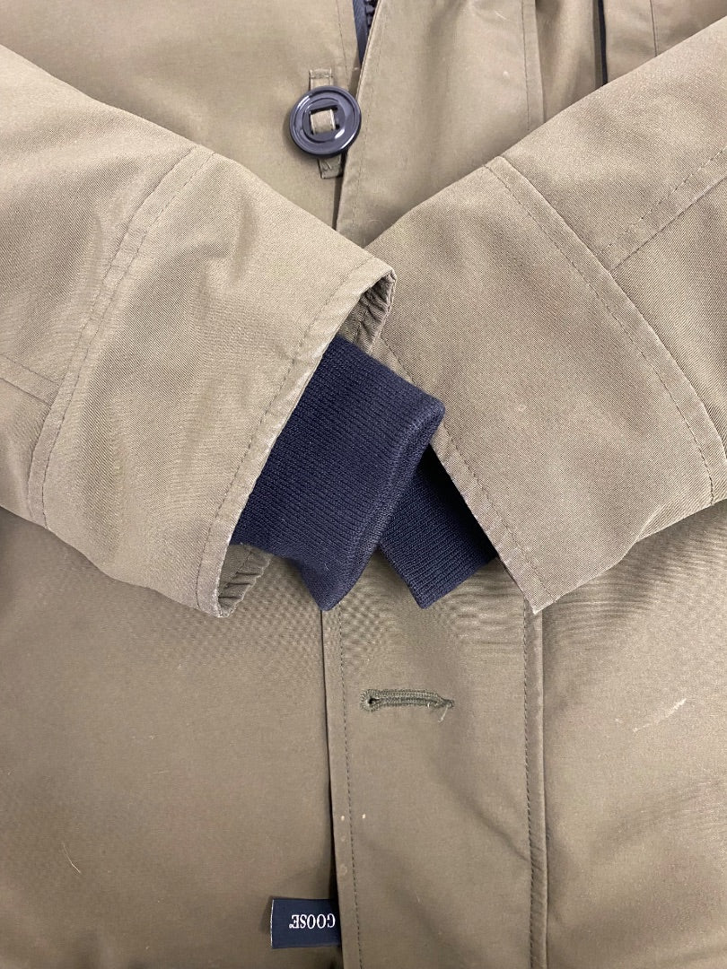 Khaki Canada Goose Parker with Fur, S