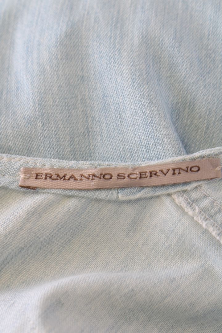 Ermanno Scervino S/S Embroidered Dress Blue/ White 10