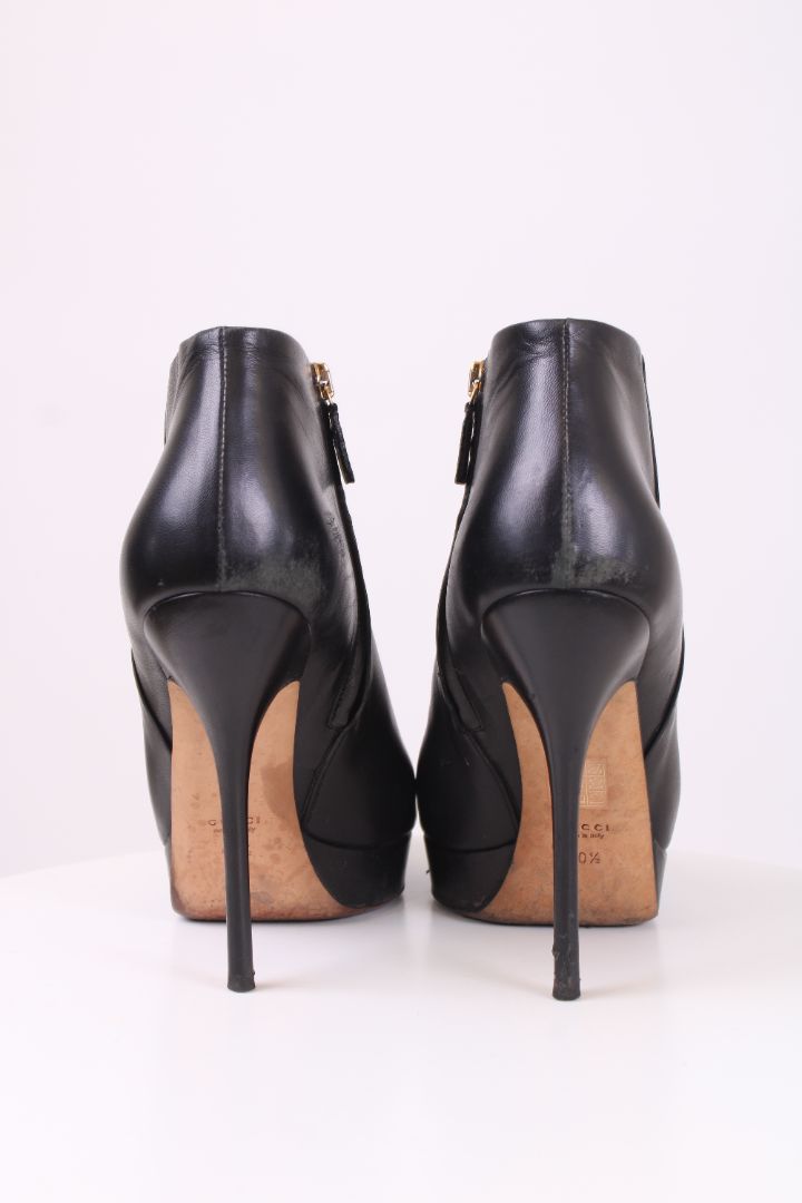Gucci Ankle Boot Heels Black 40.5