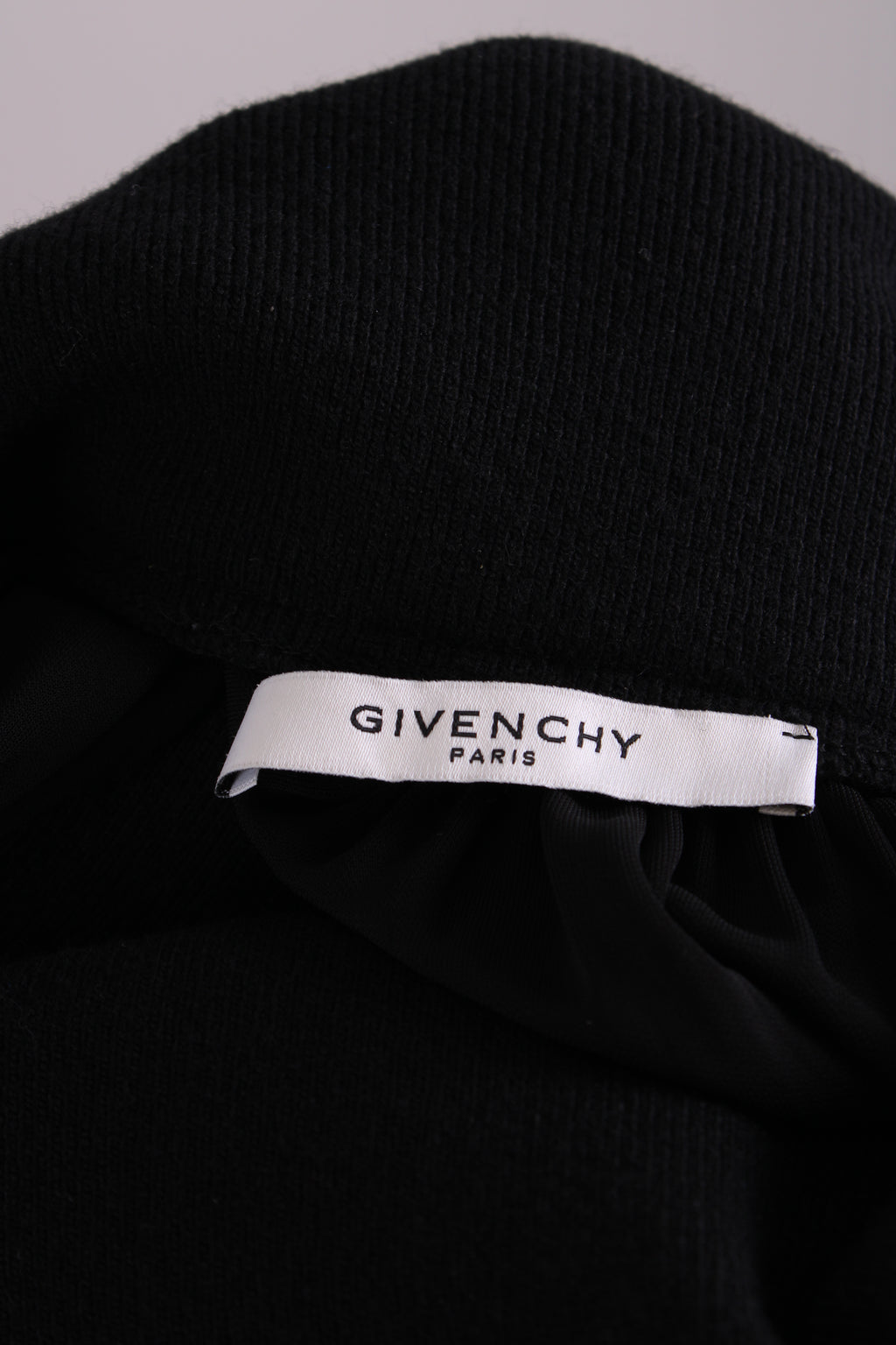 Givenchy Knit/ Pleated Skirt Black 14
