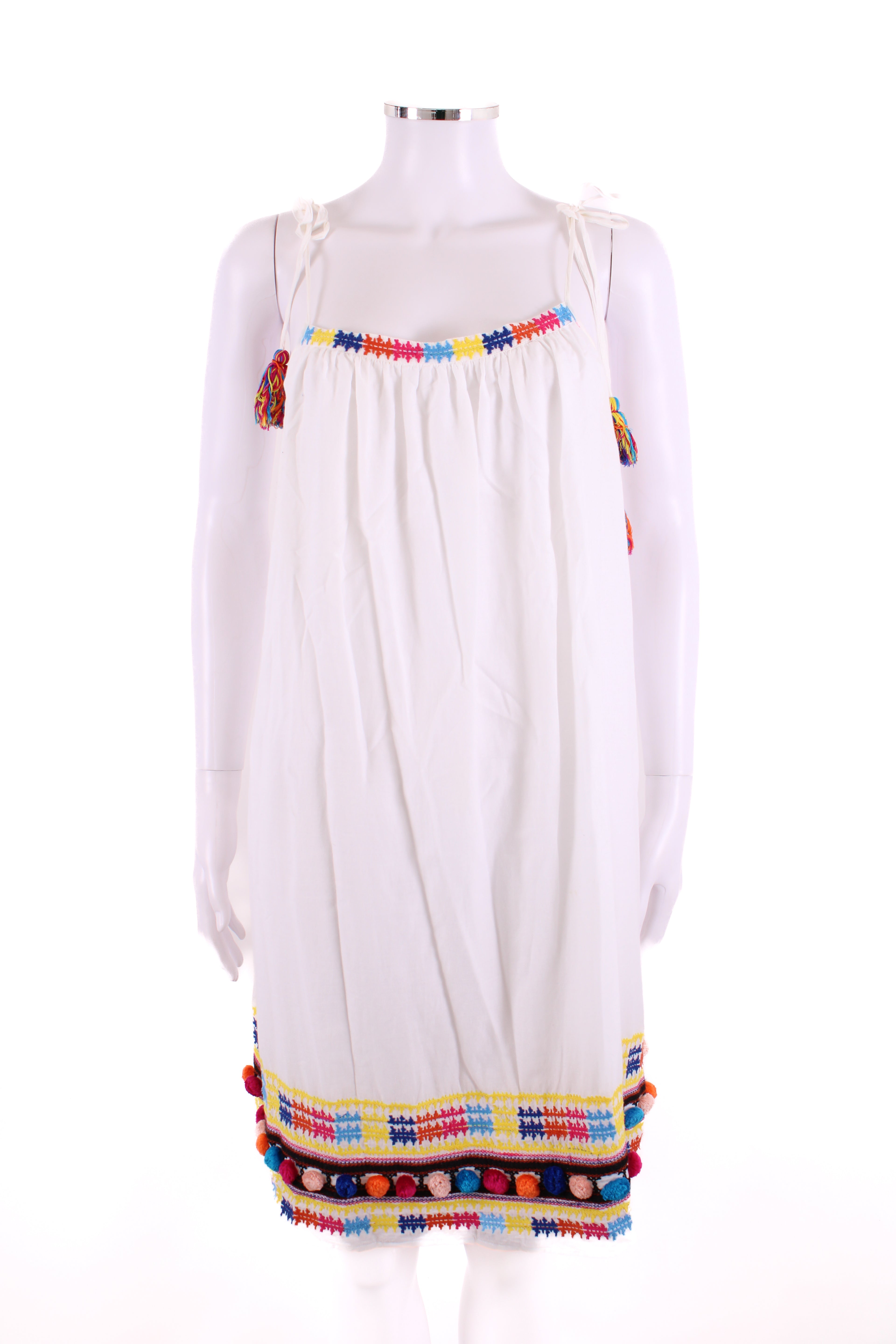 CHRISTOPHE SAUVAT Dress white/ multicoloured M