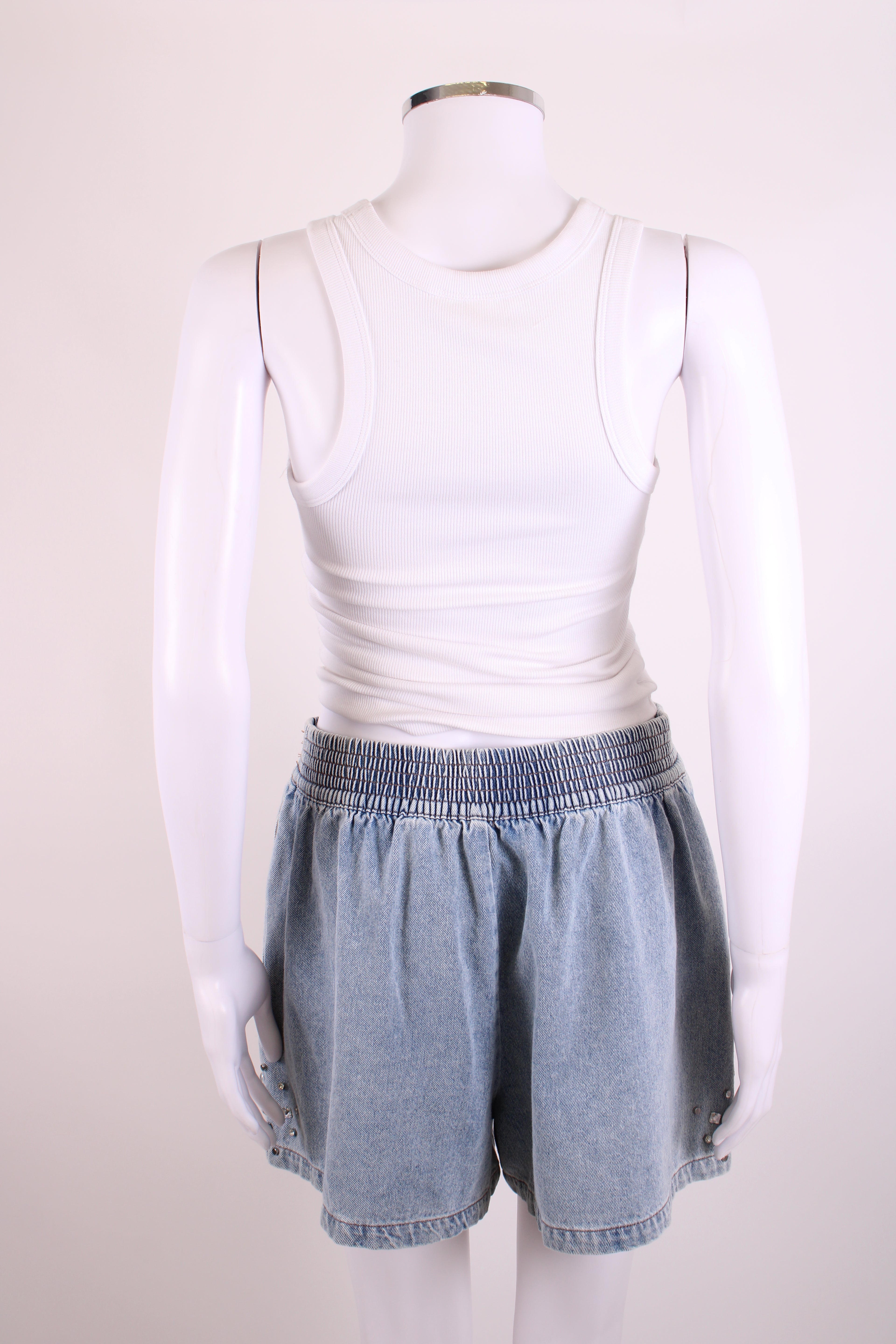 Sandro Diamante Denim Shorts Blue 40