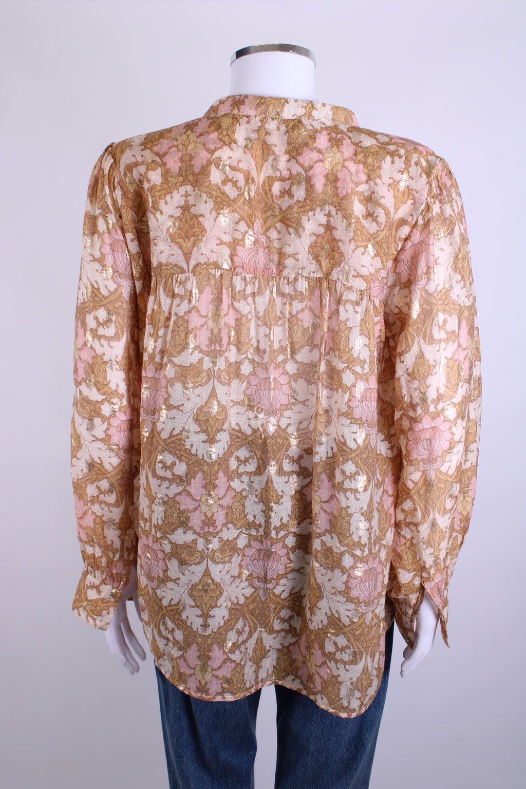 Sofie Schnoor L/S Print Blouse Mustard/ Pink S