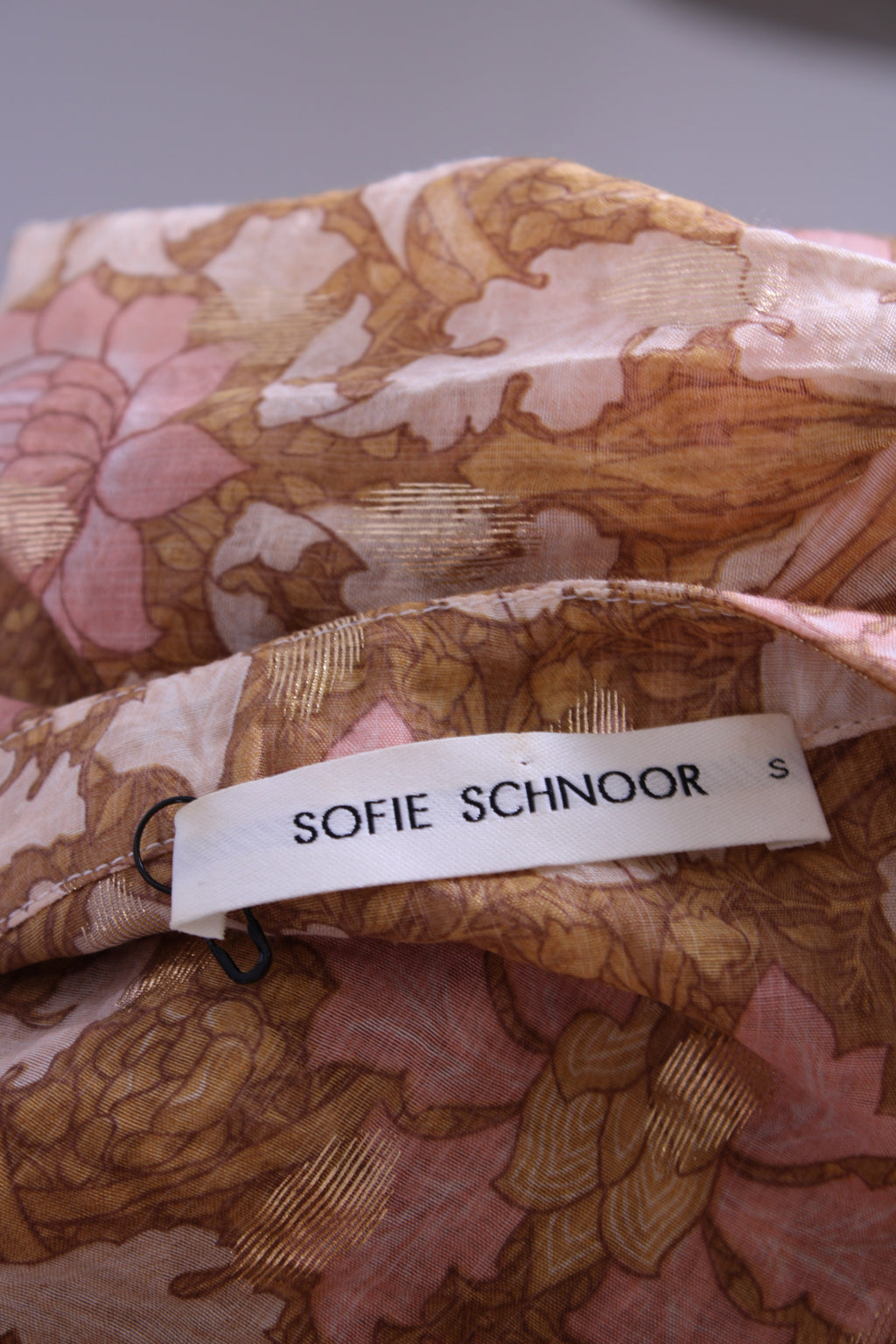 Sofie Schnoor L/S Print Blouse Mustard/ Pink S
