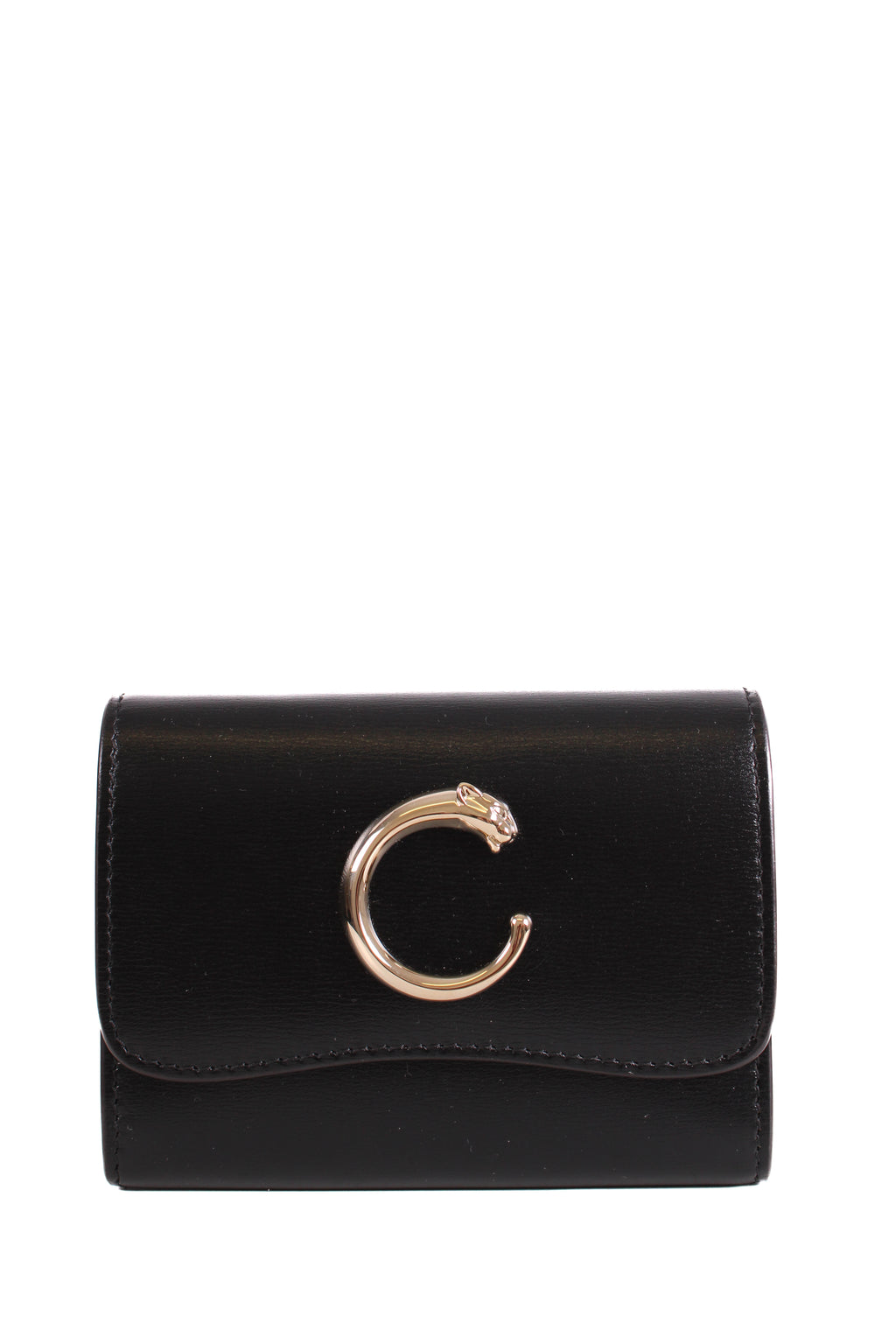 Cartier Panthera Mini Leather Purse Black