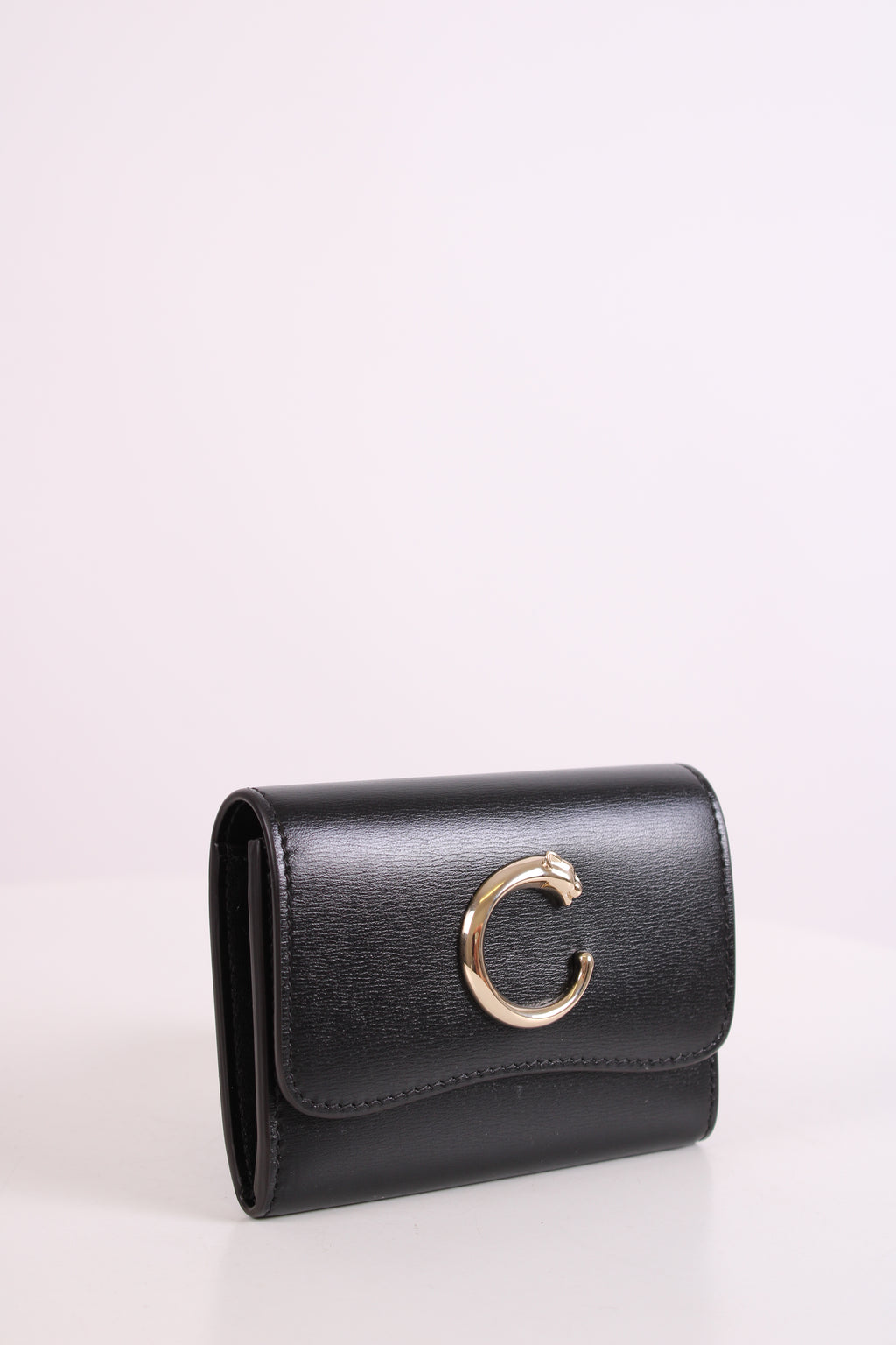 Cartier Panthera Mini Leather Purse Black