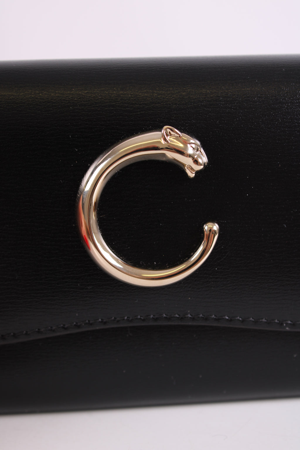 Cartier Panthera Mini Leather Purse Black