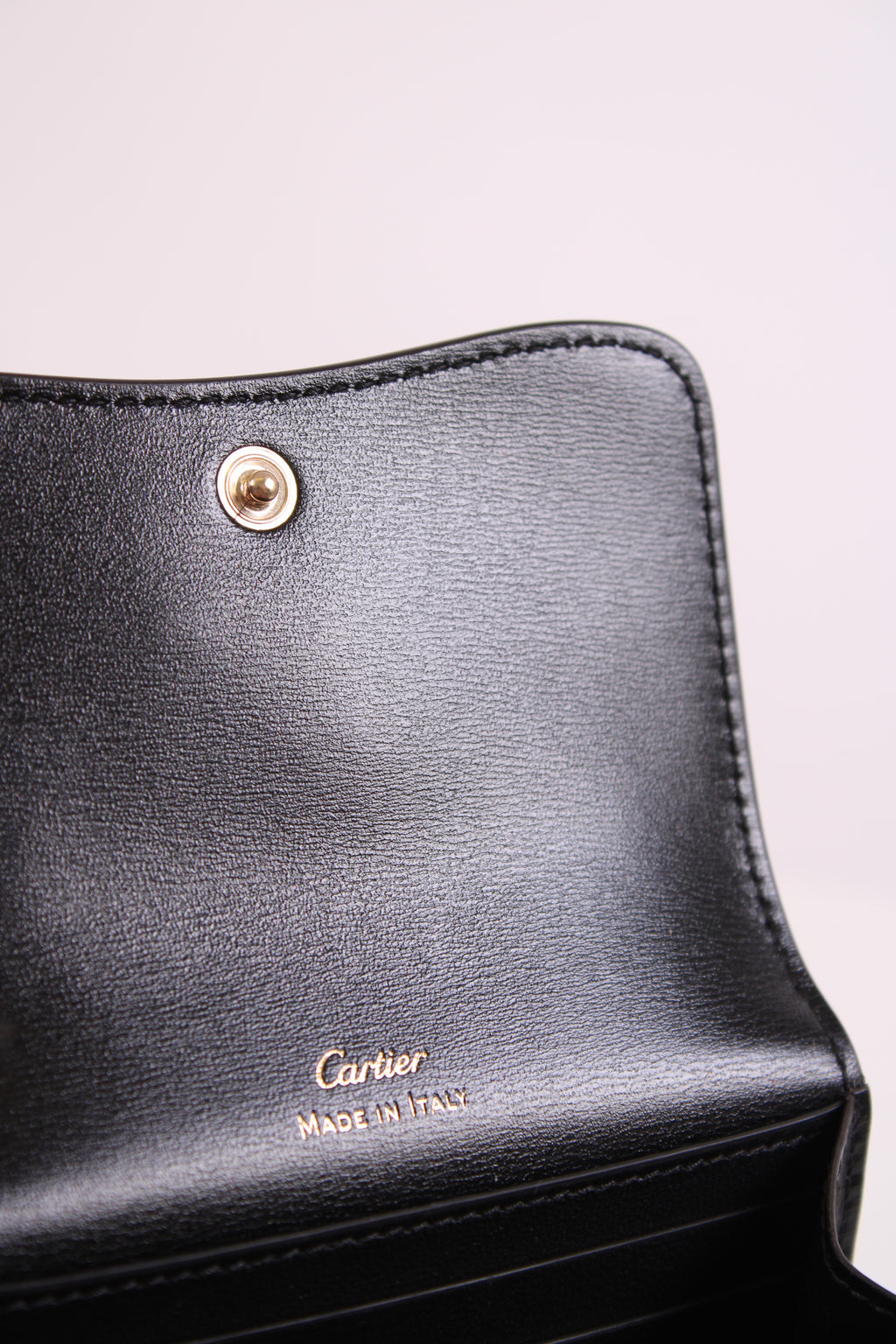Cartier Panthera Mini Leather Purse Black