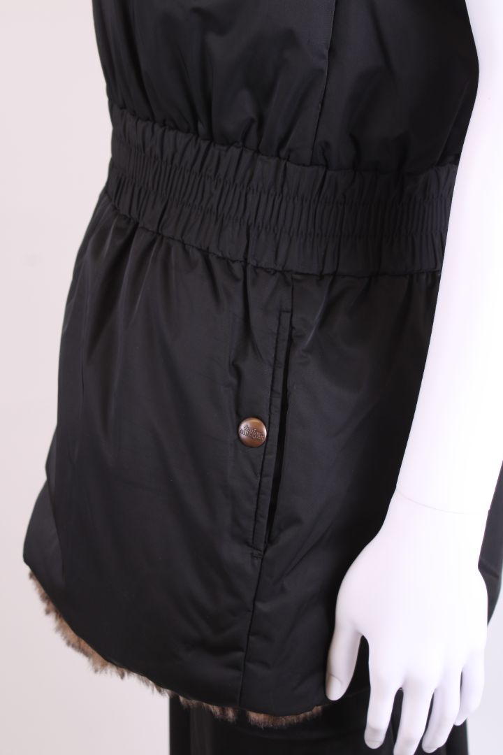 Junior Galtier Faux Fur Reversible Gilet Black/ Brown S - AGE16