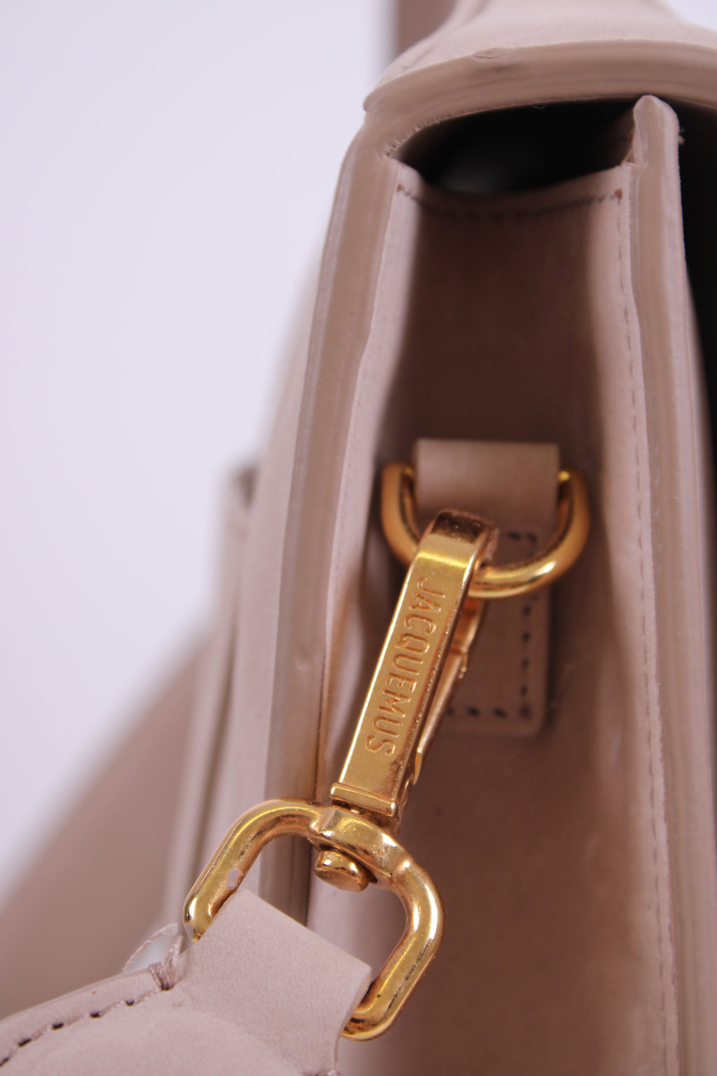 Jacquemus La Grande Bambino Suede Bag Beige