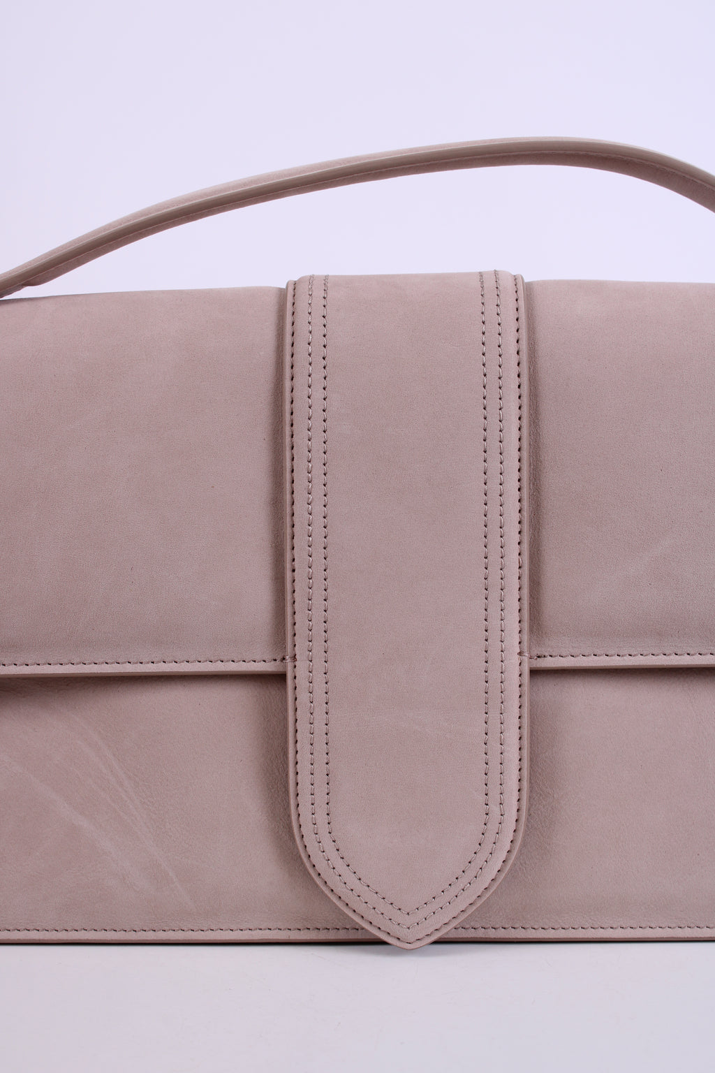 Jacquemus La Grande Bambino Suede Bag Beige