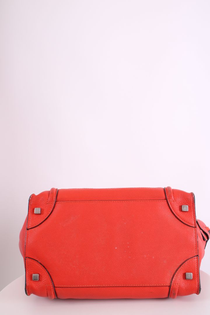 Celine Luggage leather handbag Orange