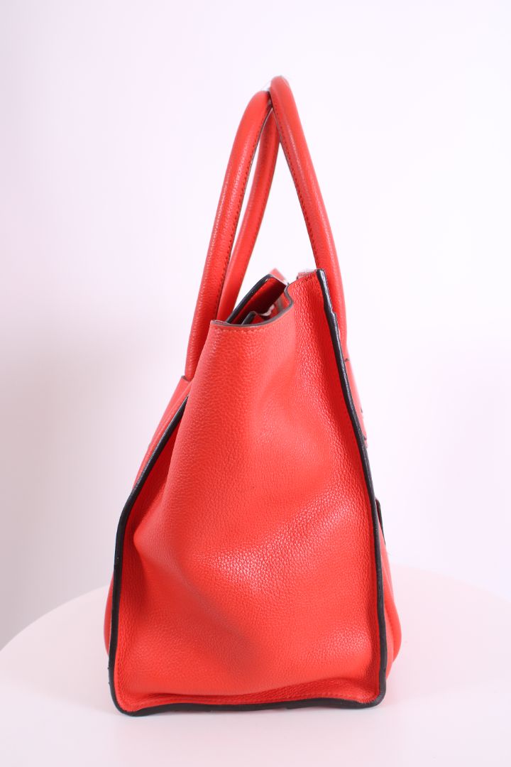 Celine Luggage leather handbag Orange