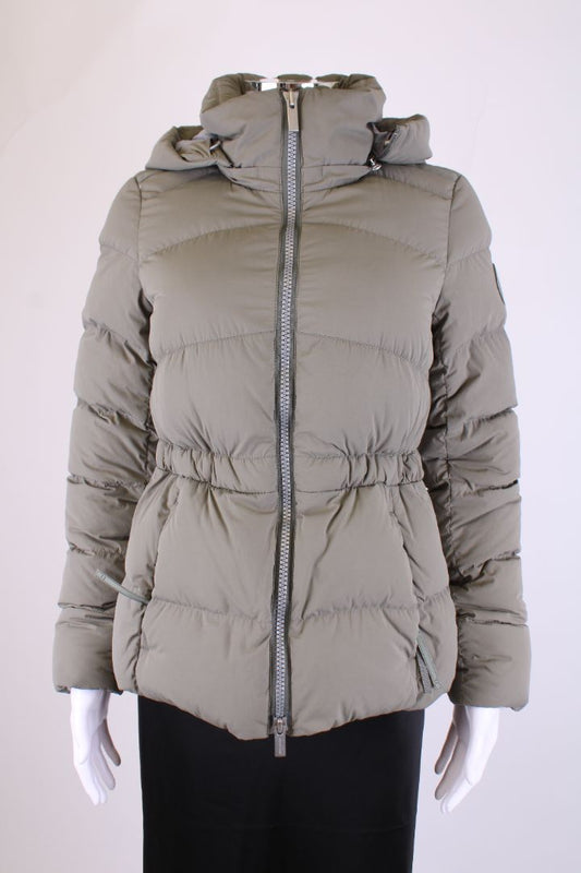 Canada Goose Padded Hooded Jacket Khaki XS