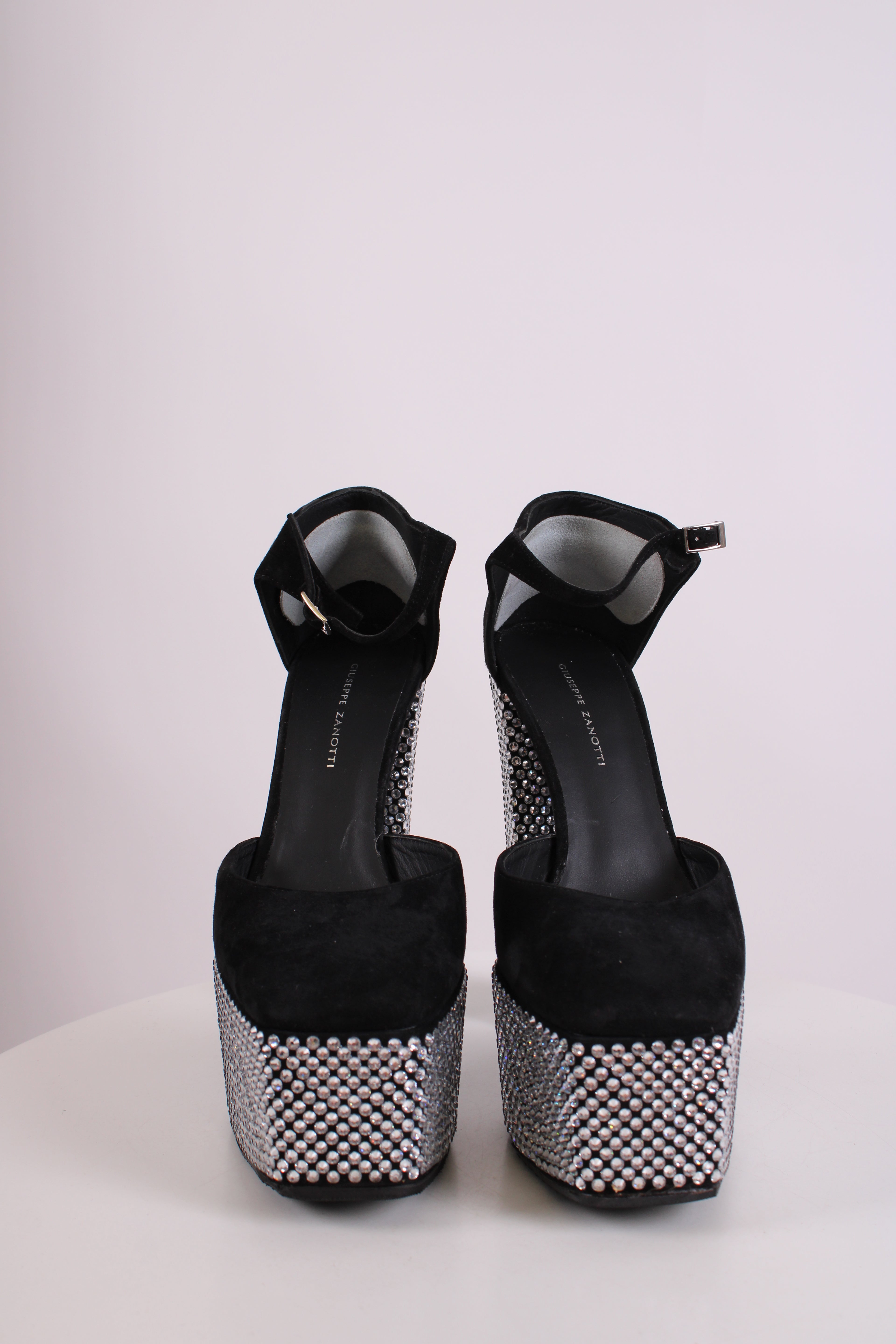 Giuseppe Zanotti Bebe Crystal Embellished Heels Black 39