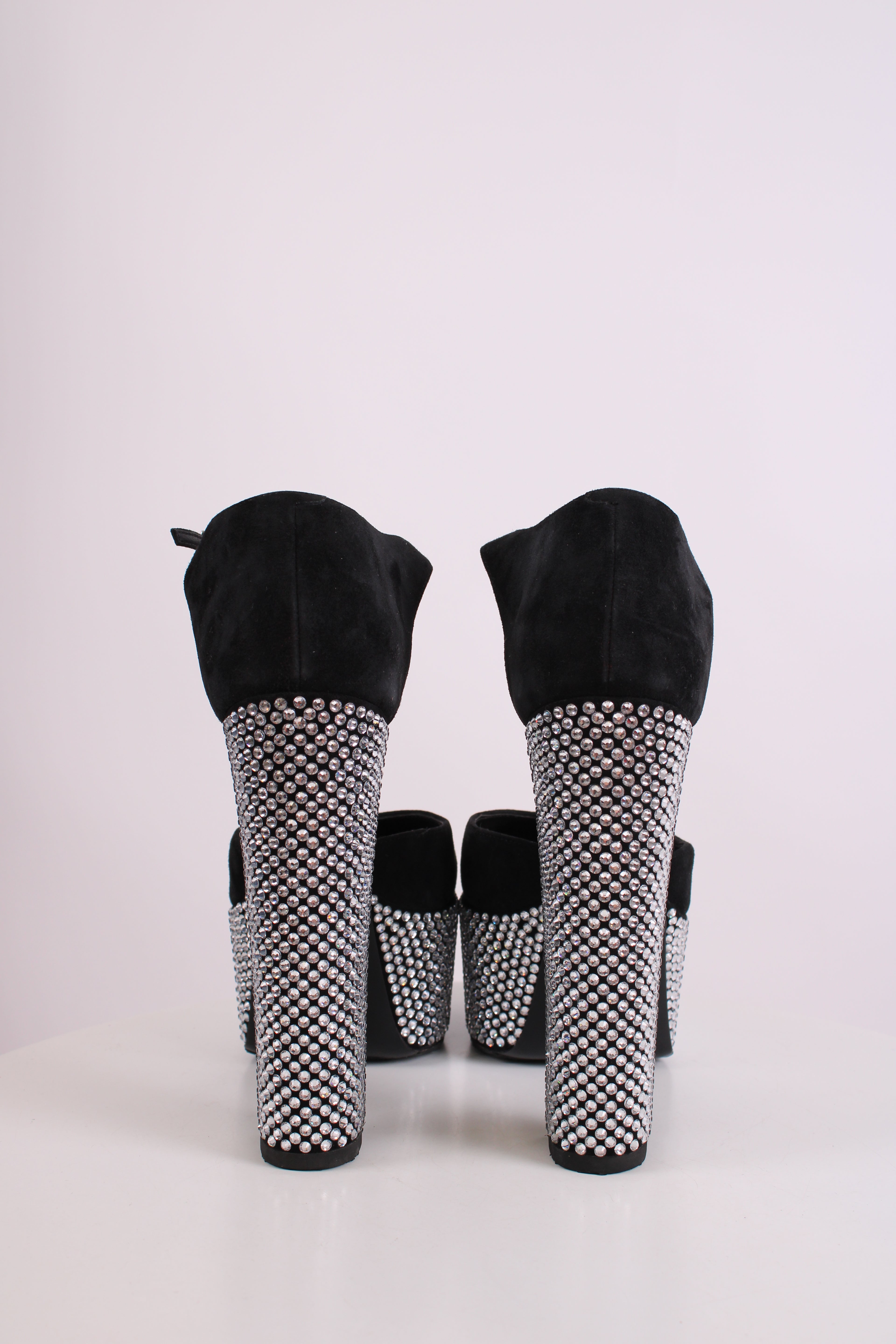 Giuseppe Zanotti Bebe Crystal Embellished Heels Black 39