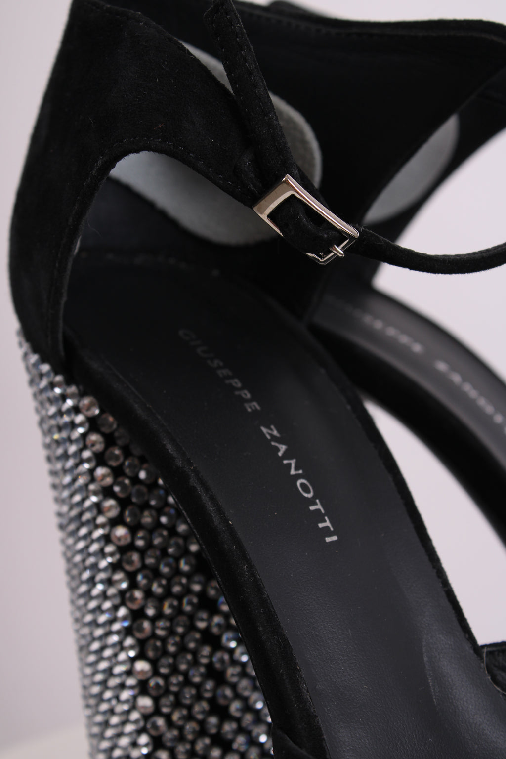 Giuseppe Zanotti Bebe Crystal Embellished Heels Black 39