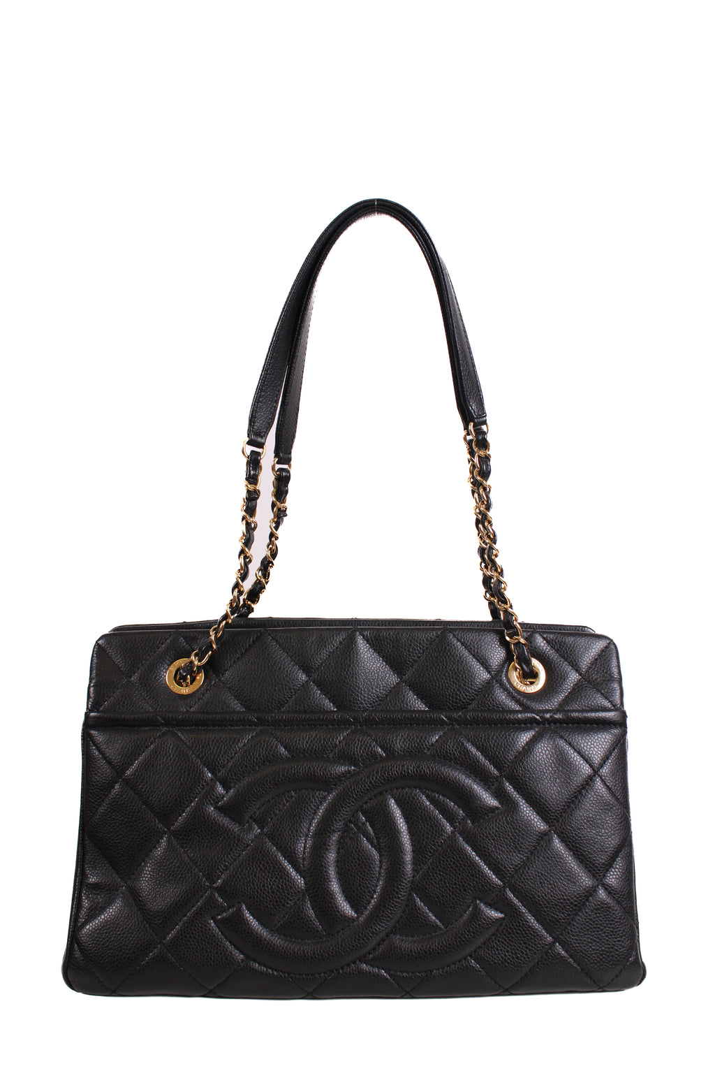 Chanel Timeless CC Caviar Tote Black